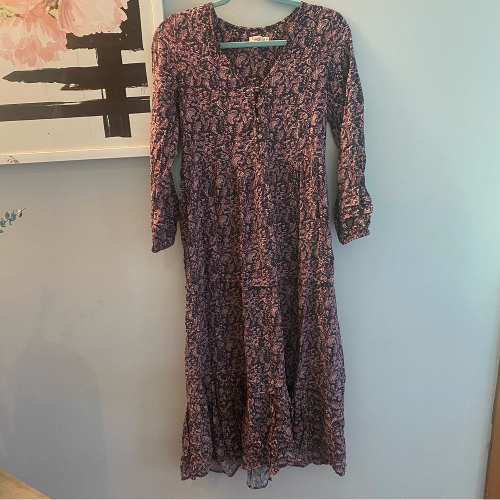 Faherty Red Isabella Dress